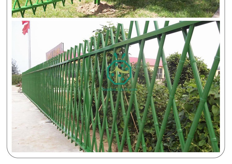 Steel bamboo fence for municipal project construction