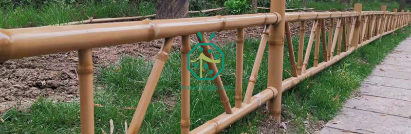 N Type Iron Bamboo Lawn Balustrade