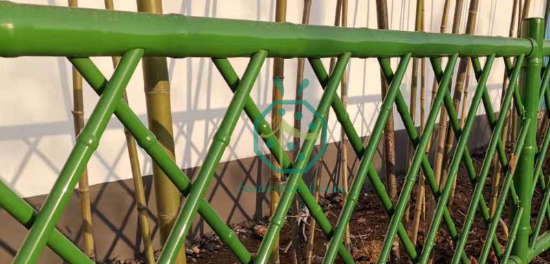 XD Type Steel Bamboo Pole Lawn Guardrail (Brace Tube is within the Panel)