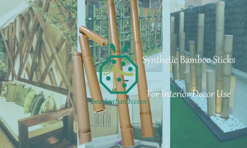 Artificial Bamboo Sticks For Safari Park Interior Decoration Or Exterior Fencing