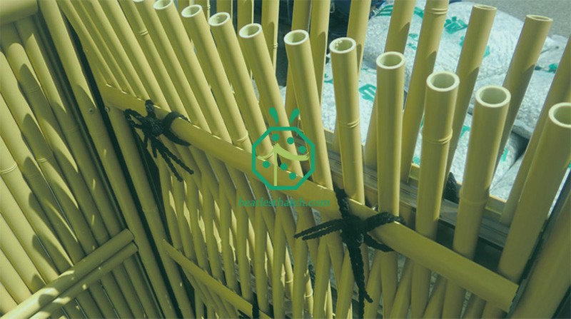 Synthetic bamboo garden fencing ideas for park decoration