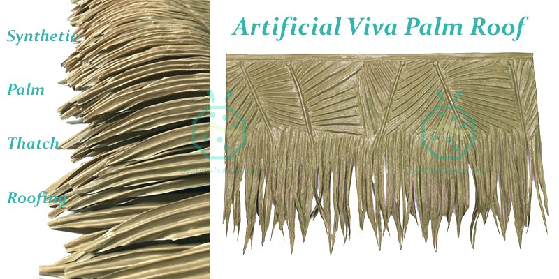 Synthetic palm thatch roof from China manufacturer