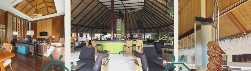 Artificial bamboo weavemat ceiling for office, meeting room, hotel lobby, beach bar, tiki restaurant interior decoration