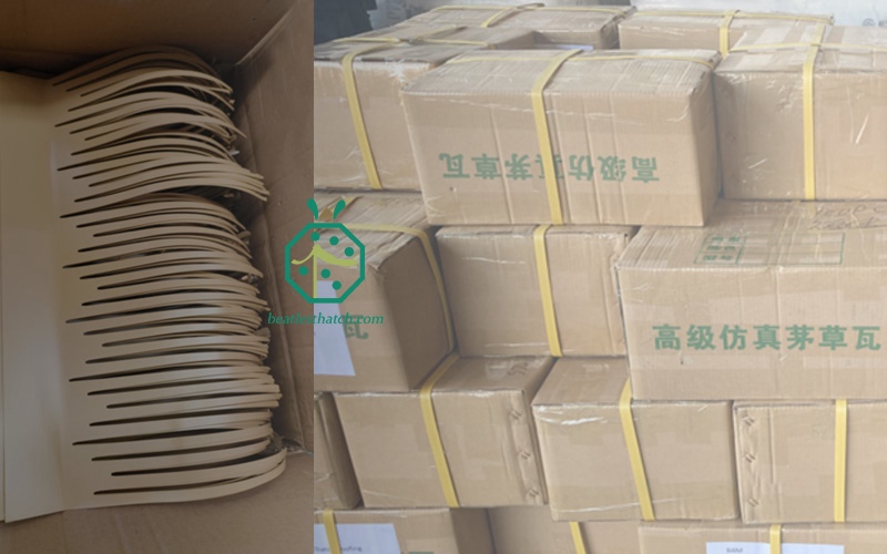 تغليف ألواح الألمنيوم المصنوعة من القش من مورد الصين لسقف القش الصناعي