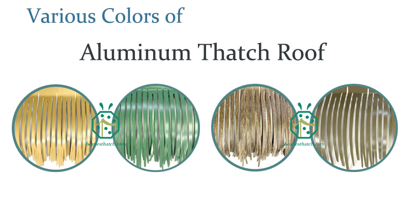 ألوان مختلفة من سقف القش المعدني من مصدر صيني