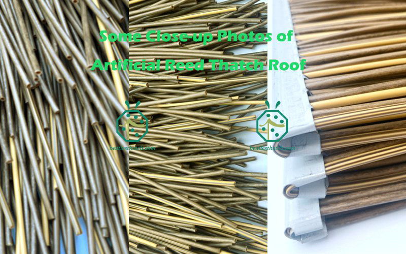 Synthetic African water reed thatch roof tiles from China factory