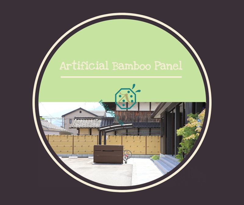 Synthetic Imitation Bamboo Fence For Municipal Garden