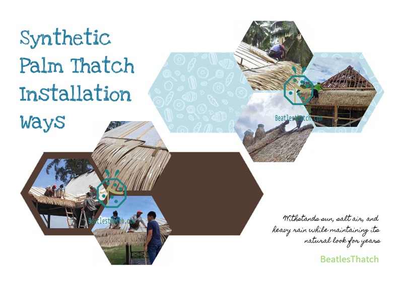 Easy Installation Synthetic Thatch Roof Materials