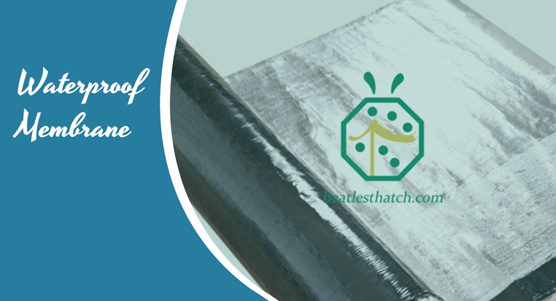 Synthetic thatch roof waterproof membrane