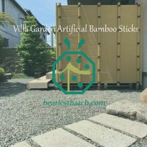 Villa plastic bamboo poles
