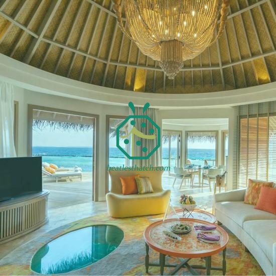 Water Villa Living Room Artificial Bamboo Woven Ceiling Mat