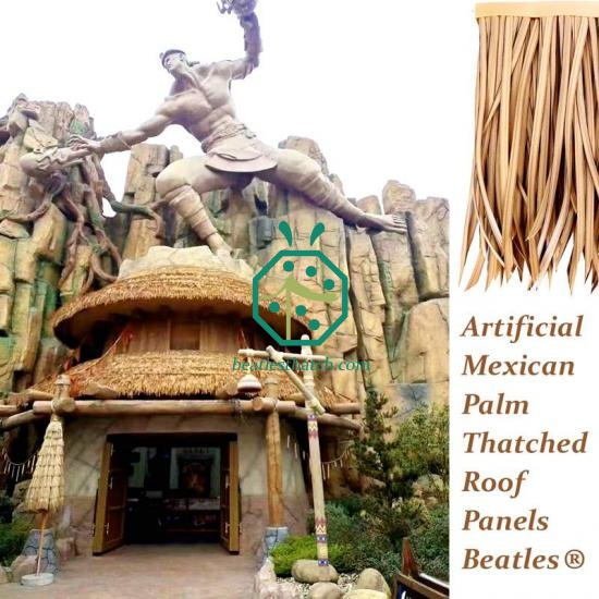 Canopy fake mexican thatch roof for tiki hut roof construction
