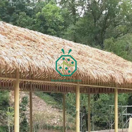 Wooden House Synthetic Thatch Roof Covering