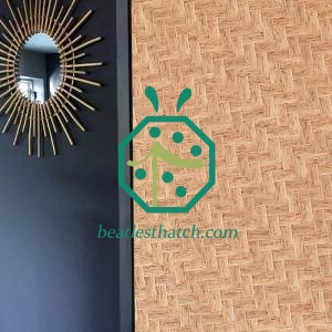 Artificial Bamboo Weave Panel For Tropical Style Wall Decoration