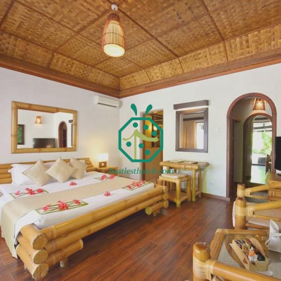Home Bedroom Synthetic Bamboo Decoration Panels For Wall and Ceiling Qatar