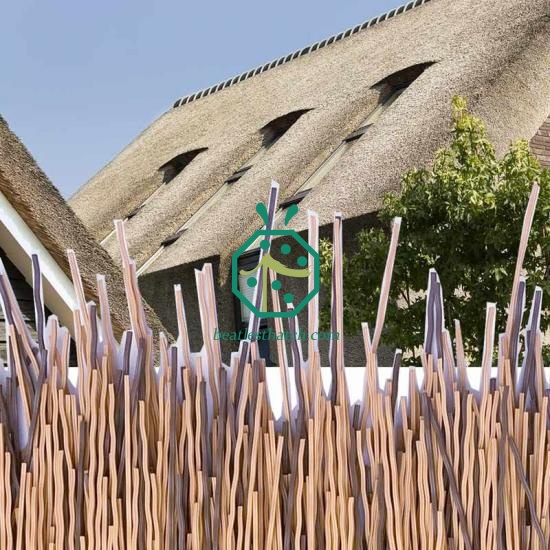 Mansard Hut UV-proof Synthetic Thatch Roof Covering Ghana