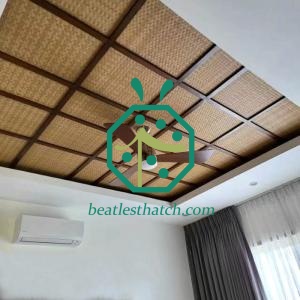 Interior Home Design Artificial Bamboo Weave Ceiling Japan
