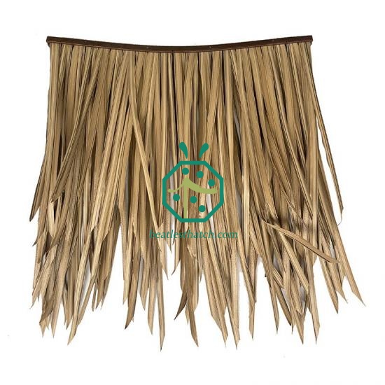 Synthetic tiki bar bamboo thatch roof
