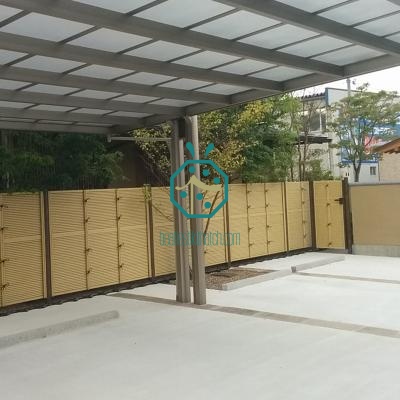 سياج من أعواد الخيزران الاصطناعية لمواقف السيارات