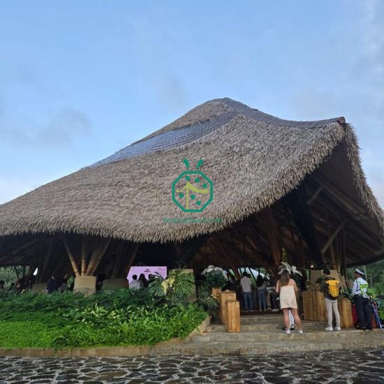 Fireproof Synthetic Safari Thatched Roof Covering For Shed