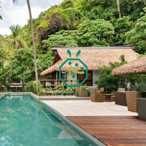Durable UV-Proof Synthetic Thatch Roof For Pacific Countries