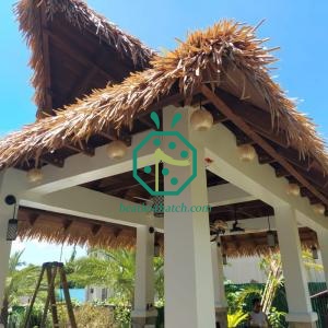 Long Lifespan Synthetic Patio Thatch Roof Designs