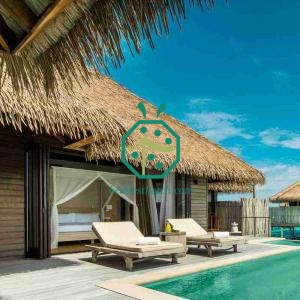 Versatile Beachfront Resort Hotel Synthetic Palapa Thatch Roof Panels