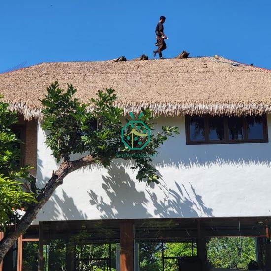 Beach Resort Hotel Fire Rated Synthetic Nipa Thatch Roof for Sale