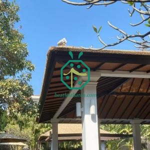 Durable Synthetic Straw Thatch Panels for Commercial Sunshade Roofs