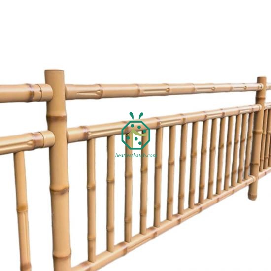 Theme park iron bamboo fencing