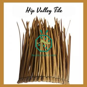 Cottage thatch roof hip valley tile