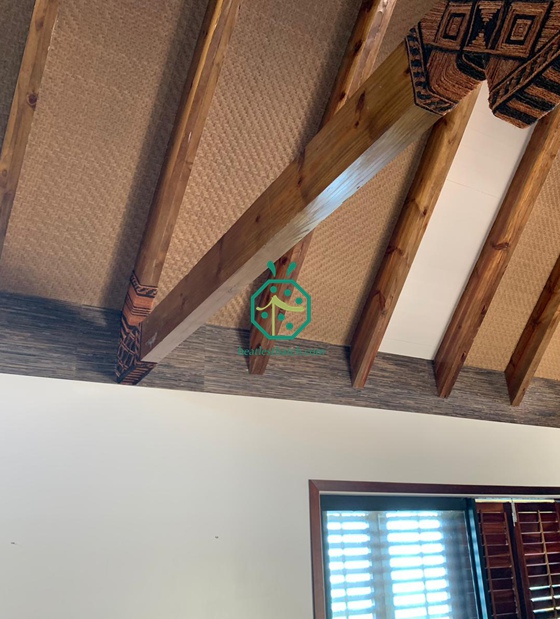 نسج الخيزران الاصطناعي الحديث Bahay Kubo لمشروع السقف في الفلبين