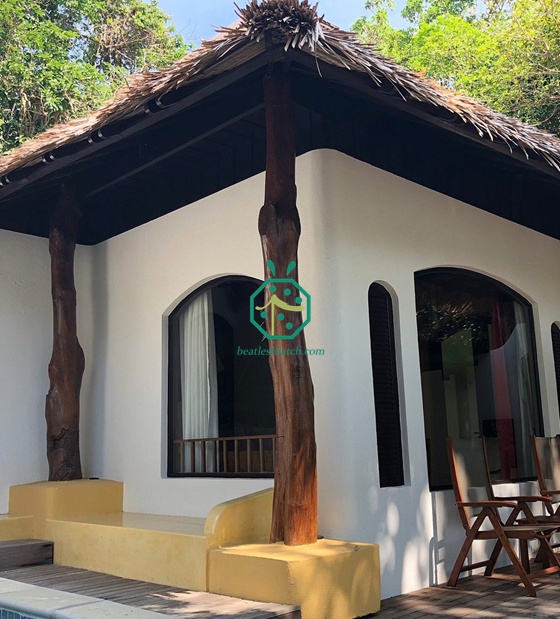 فندق منتجع جزيرة تايلاند بسقف من القش الصناعي